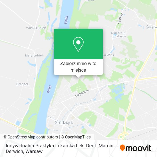 Mapa Indywidualna Praktyka Lekarska Lek. Dent. Marcin Derwich