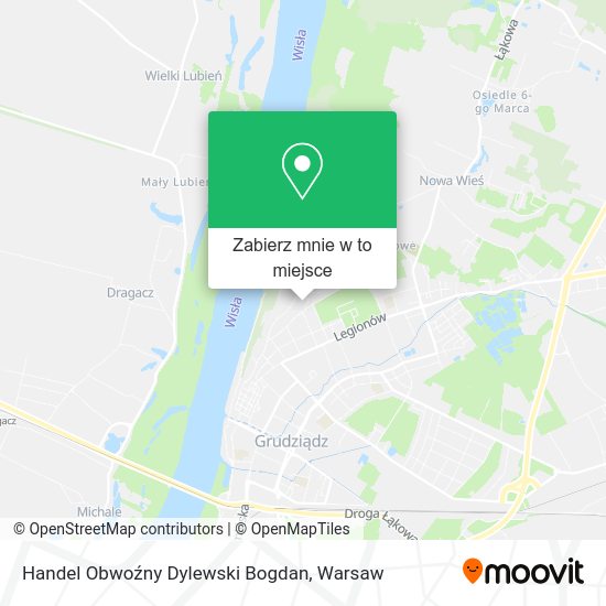 Mapa Handel Obwoźny Dylewski Bogdan