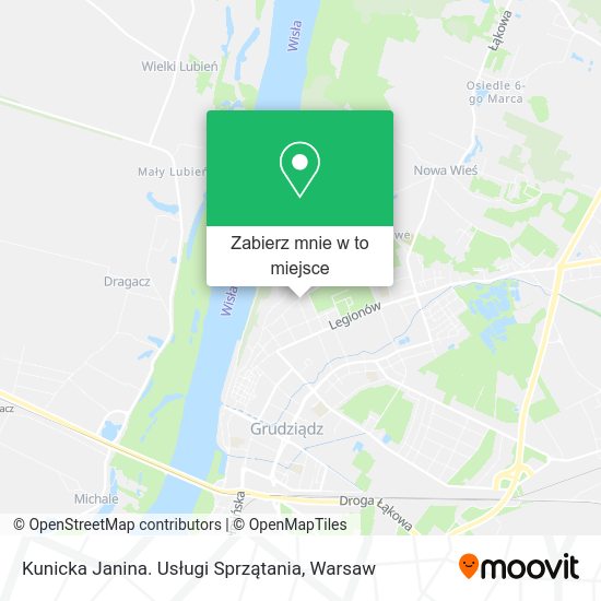 Mapa Kunicka Janina. Usługi Sprzątania