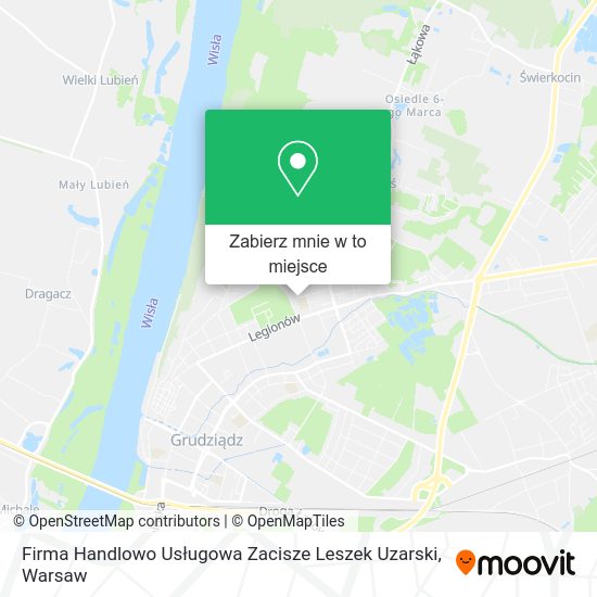 Mapa Firma Handlowo Usługowa Zacisze Leszek Uzarski