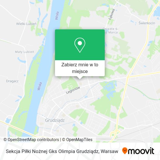 Mapa Sekcja Piłki Nożnej Gks Olimpia Grudziądz