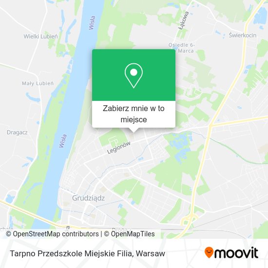 Mapa Tarpno Przedszkole Miejskie Filia