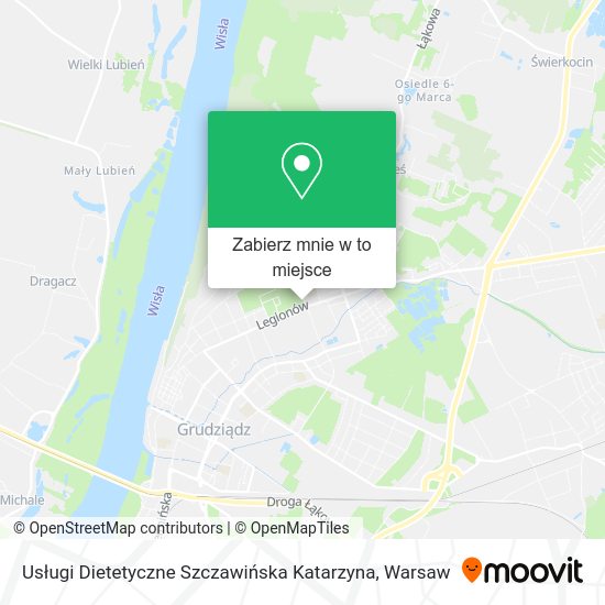 Mapa Usługi Dietetyczne Szczawińska Katarzyna