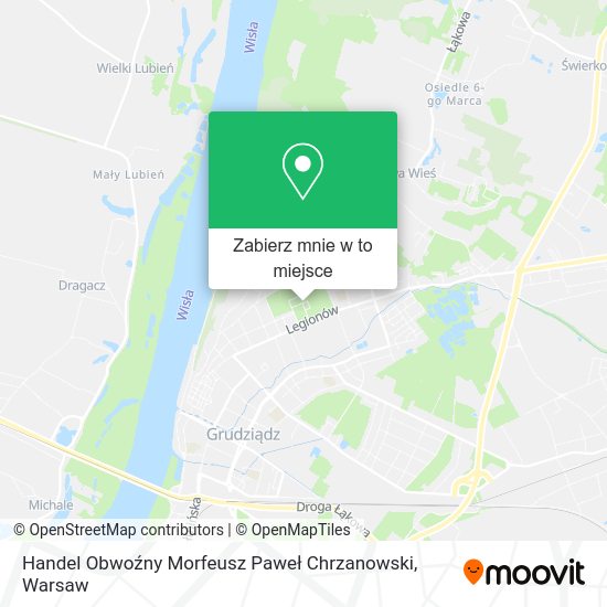 Mapa Handel Obwoźny Morfeusz Paweł Chrzanowski