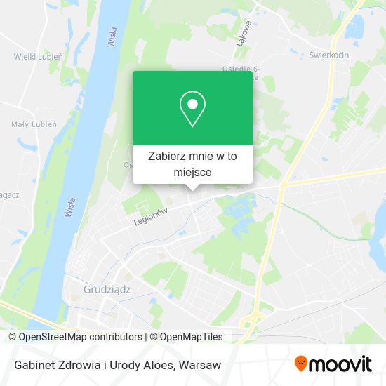 Mapa Gabinet Zdrowia i Urody Aloes