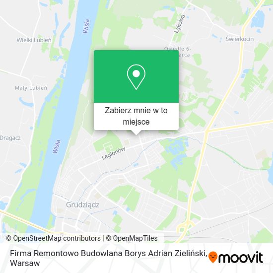 Mapa Firma Remontowo Budowlana Borys Adrian Zieliński