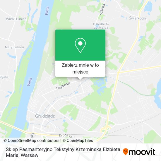 Mapa Sklep Pasmanteryjno Tekstylny Krzeminska Elzbieta Maria