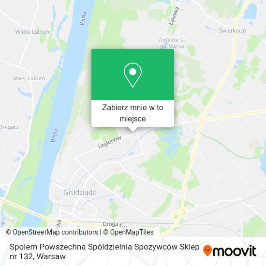 Mapa Spolem Powszechna Spóldzielnia Spozywców Sklep nr 132