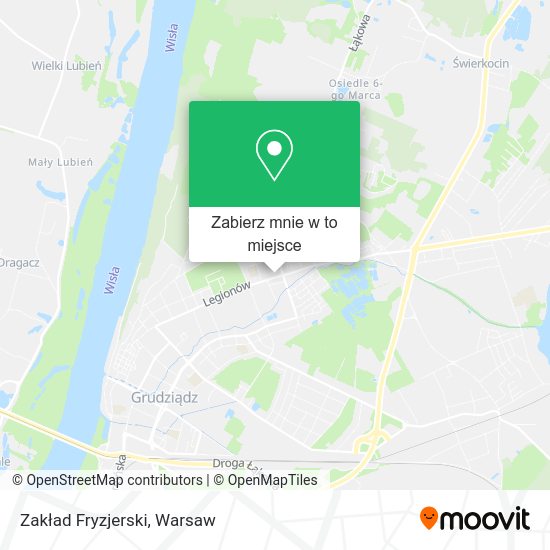 Mapa Zakład Fryzjerski