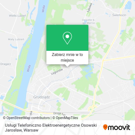 Mapa Usługi Telefoniczno Elektroenergetyczne Osowski Jarosław