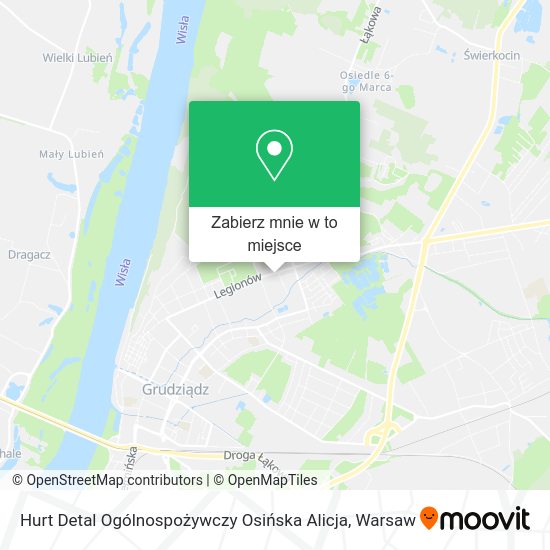 Mapa Hurt Detal Ogólnospożywczy Osińska Alicja