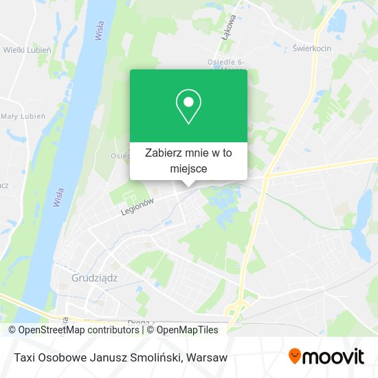 Mapa Taxi Osobowe Janusz Smoliński