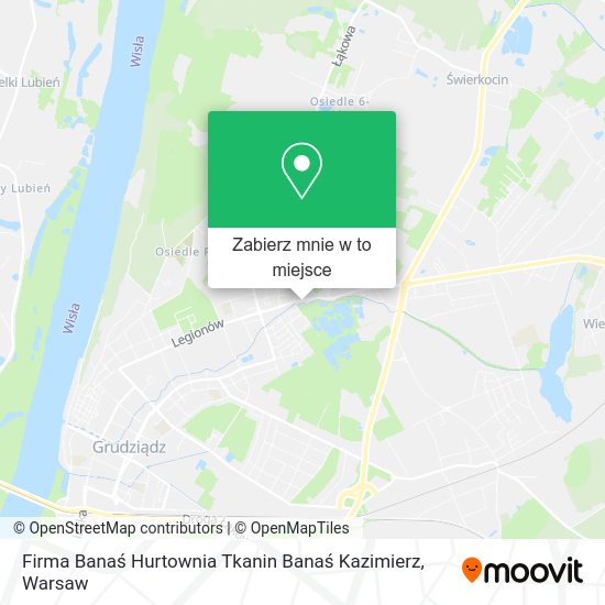 Mapa Firma Banaś Hurtownia Tkanin Banaś Kazimierz