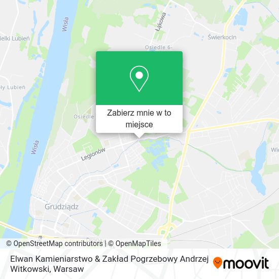 Mapa Elwan Kamieniarstwo & Zakład Pogrzebowy Andrzej Witkowski