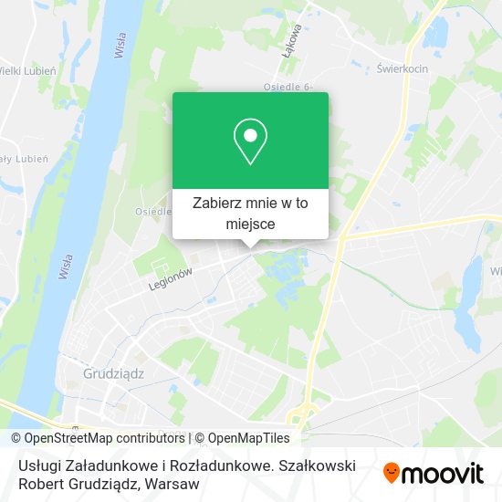 Mapa Usługi Załadunkowe i Rozładunkowe. Szałkowski Robert Grudziądz