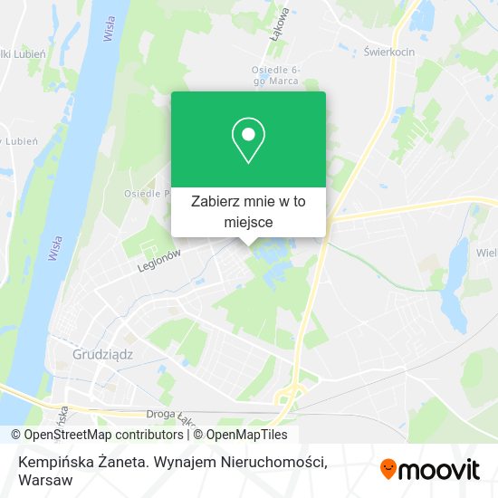 Mapa Kempińska Żaneta. Wynajem Nieruchomości