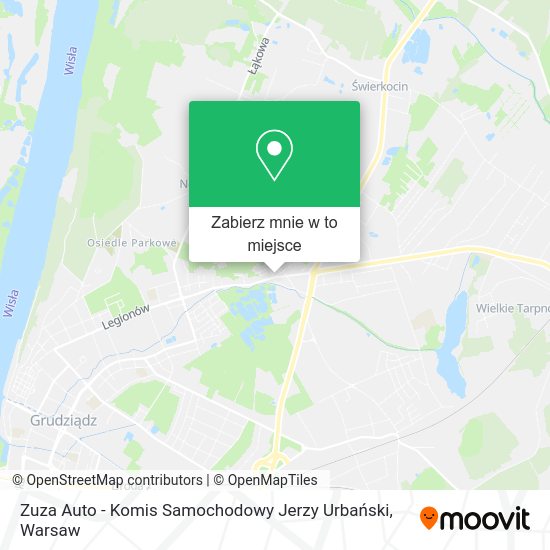 Mapa Zuza Auto - Komis Samochodowy Jerzy Urbański