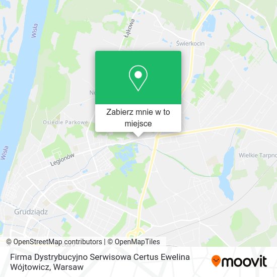 Mapa Firma Dystrybucyjno Serwisowa Certus Ewelina Wójtowicz