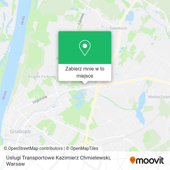 Mapa Usługi Transportowe Kazimierz Chmielewski