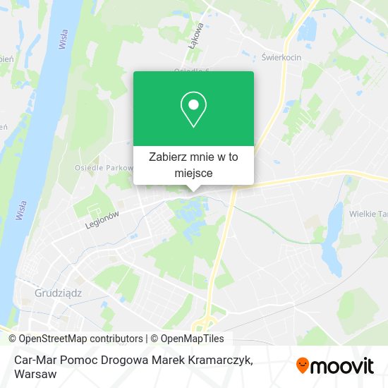 Mapa Car-Mar Pomoc Drogowa Marek Kramarczyk