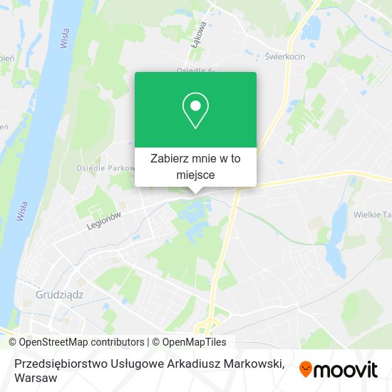 Mapa Przedsiębiorstwo Usługowe Arkadiusz Markowski