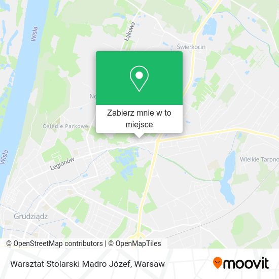 Mapa Warsztat Stolarski Madro Józef