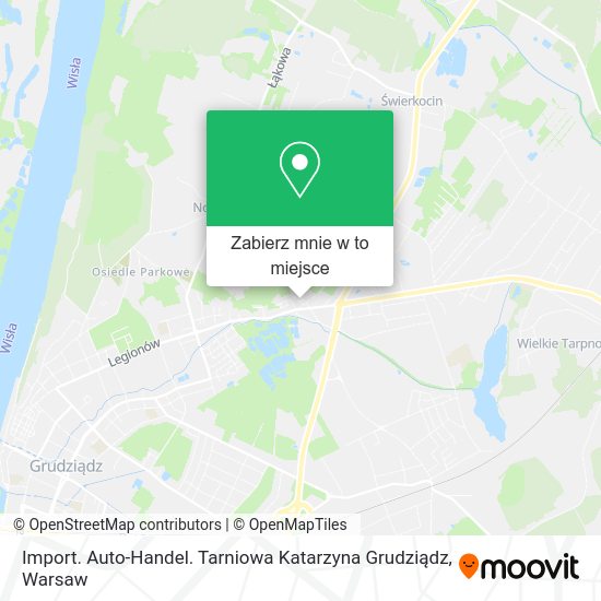 Mapa Import. Auto-Handel. Tarniowa Katarzyna Grudziądz