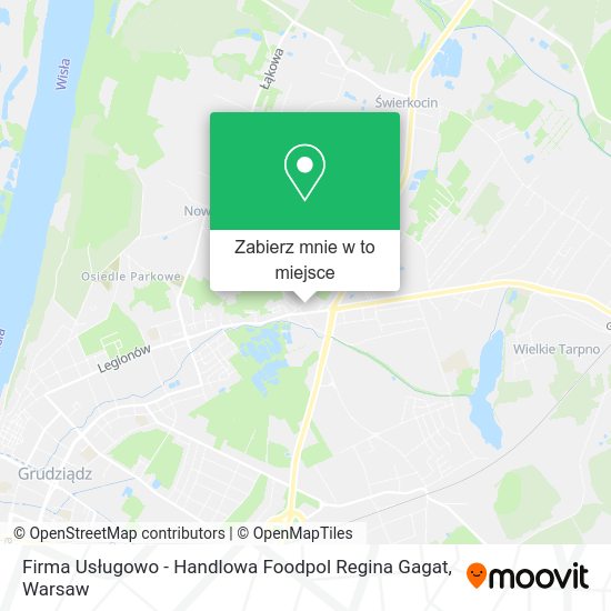 Mapa Firma Usługowo - Handlowa Foodpol Regina Gagat