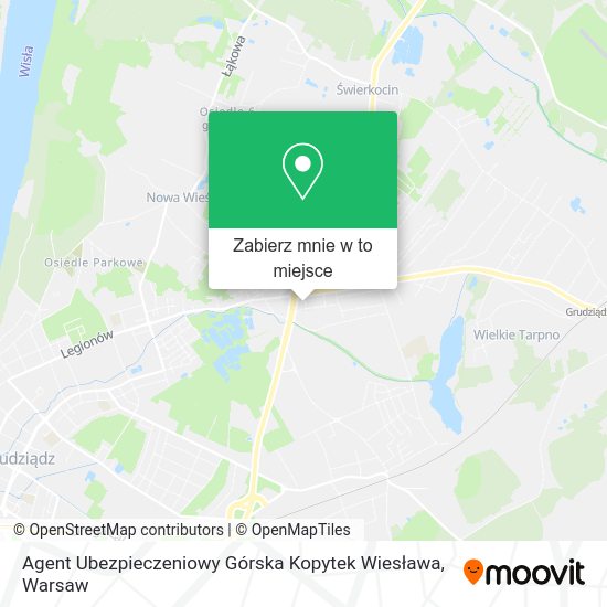 Mapa Agent Ubezpieczeniowy Górska Kopytek Wiesława