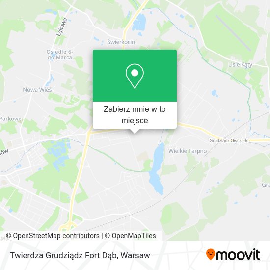 Mapa Twierdza Grudziądz Fort Dąb