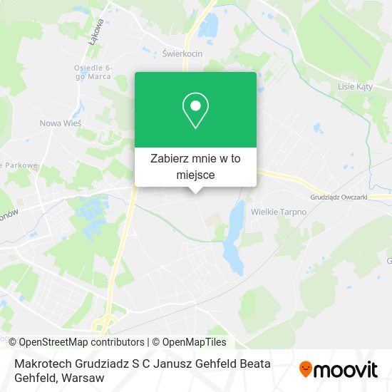 Mapa Makrotech Grudziadz S C Janusz Gehfeld Beata Gehfeld