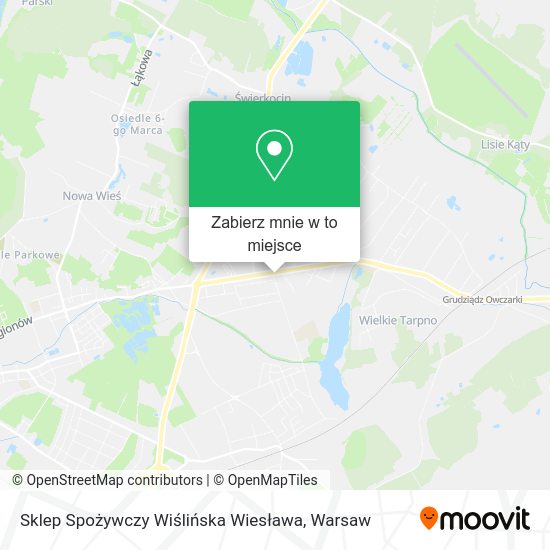 Mapa Sklep Spożywczy Wiślińska Wiesława