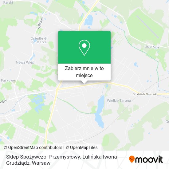 Mapa Sklep Spożywczo- Przemysłowy. Lulińska Iwona Grudziądz