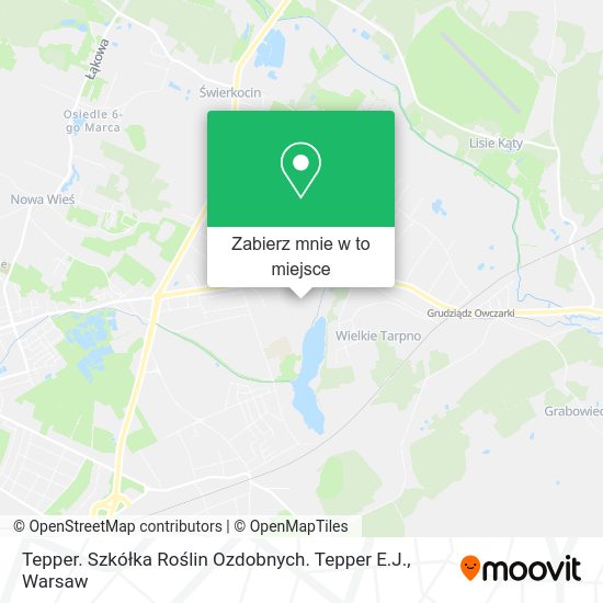 Mapa Tepper. Szkółka Roślin Ozdobnych. Tepper E.J.