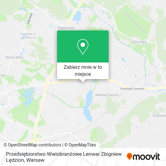 Mapa Przedsiębiorstwo Wielobranżowe Lenwar Zbigniew Lędzion