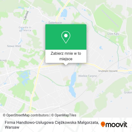 Mapa Firma Handlowo-Usługowa Ciężkowska Małgorzata