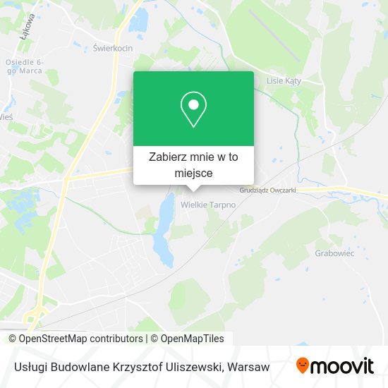 Mapa Usługi Budowlane Krzysztof Uliszewski