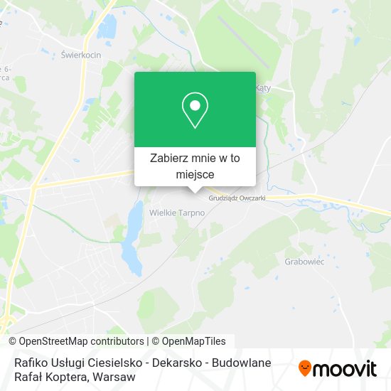 Mapa Rafiko Usługi Ciesielsko - Dekarsko - Budowlane Rafał Koptera