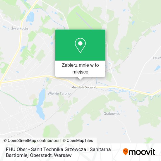 Mapa FHU Ober - Sanit Technika Grzewcza i Sanitarna Bartłomiej Oberstedt