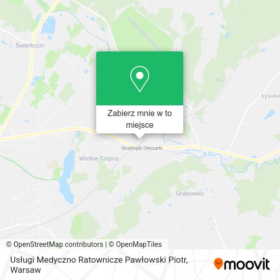 Mapa Usługi Medyczno Ratownicze Pawłowski Piotr