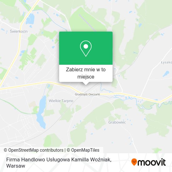 Mapa Firma Handlowo Usługowa Kamilla Woźniak