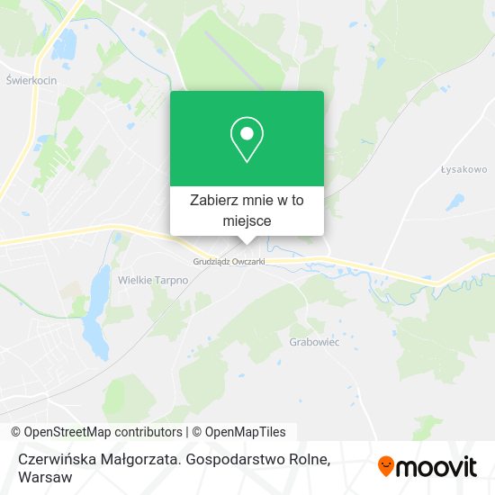 Mapa Czerwińska Małgorzata. Gospodarstwo Rolne