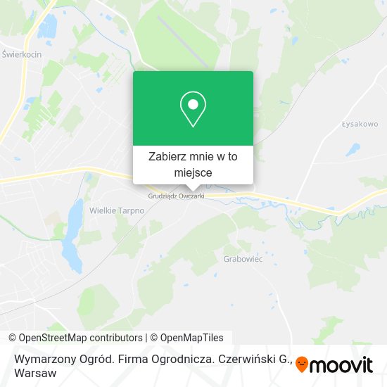 Mapa Wymarzony Ogród. Firma Ogrodnicza. Czerwiński G.