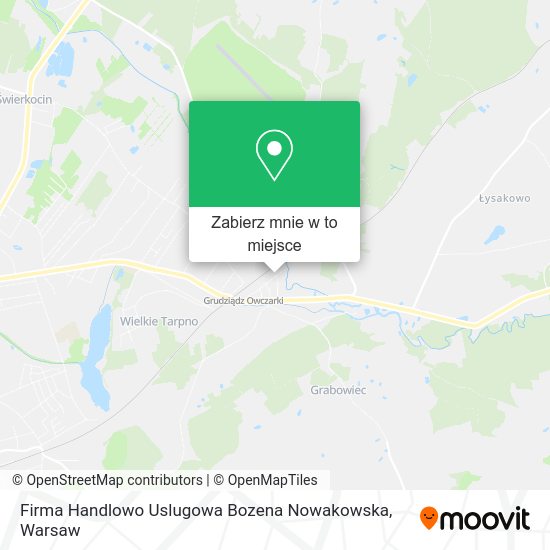 Mapa Firma Handlowo Uslugowa Bozena Nowakowska