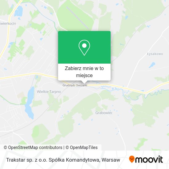 Mapa Trakstar sp. z o.o. Spółka Komandytowa