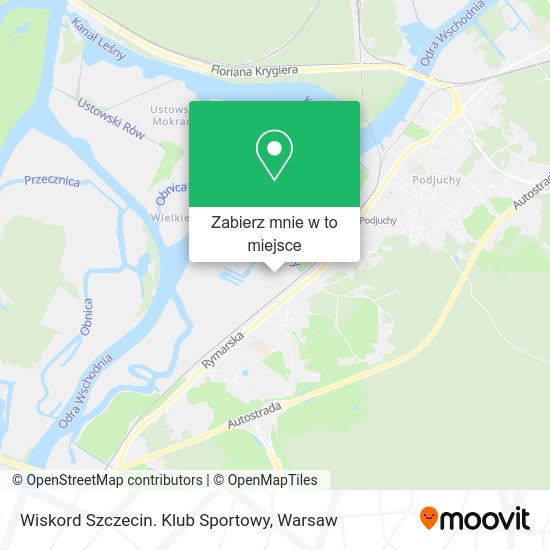 Mapa Wiskord Szczecin. Klub Sportowy