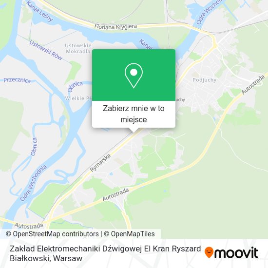 Mapa Zakład Elektromechaniki Dźwigowej El Kran Ryszard Białkowski