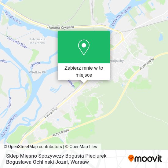 Mapa Sklep Miesno Spozywczy Bogusia Pieciurek Boguslawa Ochlinski Jozef