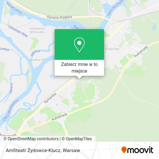 Mapa Amfiteatr Żydowce-Klucz