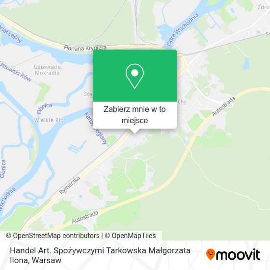 Mapa Handel Art. Spożywczymi Tarkowska Małgorzata Ilona